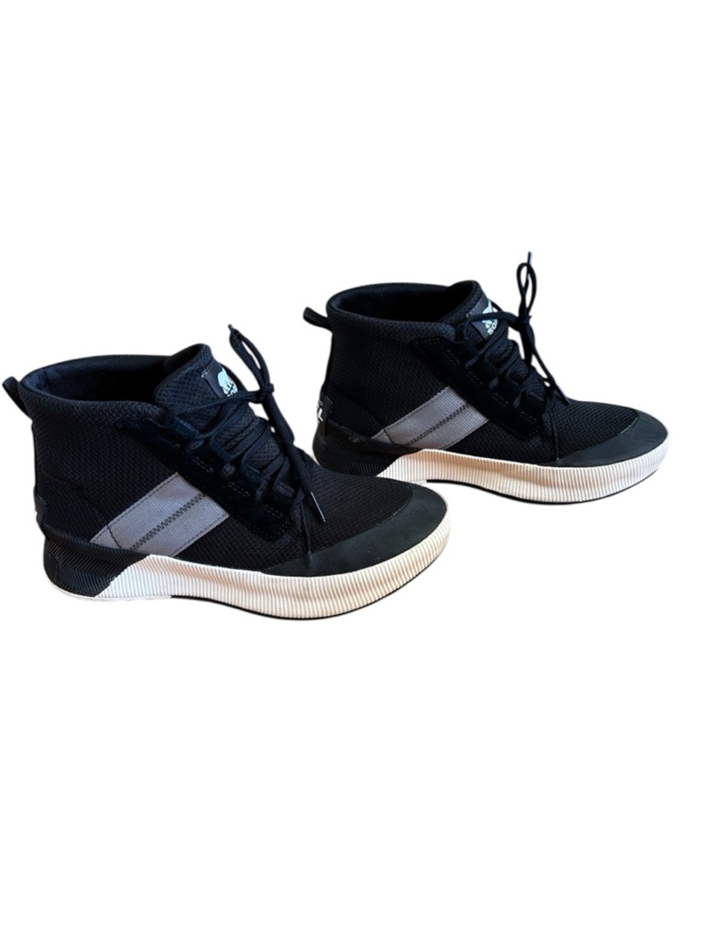 Sorel Women's 8 Out N About III Mid-Top Boot Sneakers Waterproof Black